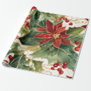 Search for poinsettia wrapping paper Classic