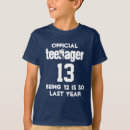 Search for 13th birthday kids tshirts Funny