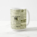 Search for old newspaper mugs Antique