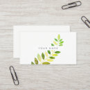 Search for fern business cards White