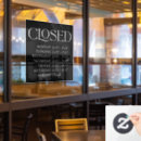 Search for store closed signs Black
