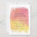 Search for sunset bridal shower invitations Watercolor