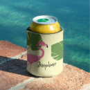 Search for pink flamingo can coolers Tropical