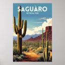 Search for vintage cactus posters Saguaro national park