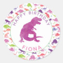 Search for purple dinosaur stickers T rex