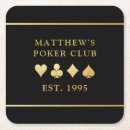 Search for playing cards coasters Black