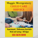 Search for child care flyers Babysitting