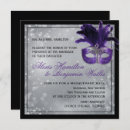 Search for masquerade wedding invitations Purple