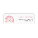 Search for rainbow birthday return address labels Pastel