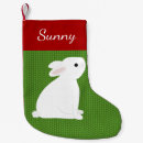 Search for rabbit christmas stockings White