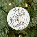 Search for nativity scene christmas tree decorations Mary