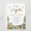 Search for adventure awaits baby shower invitations Forest
