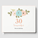 Search for party 30th birthday guest books Floral