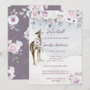 Search for deer baby girl shower invitations Animals
