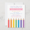 Search for arts and crafts invitations Rainbow