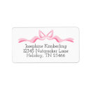Search for pink ribbon return address labels Girly