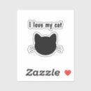 Search for love my cat stickers Cute