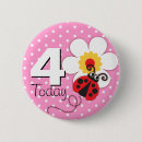 Search for pink ladybug badges Girl