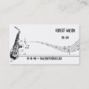 Search for saxophone player business cards Instrument