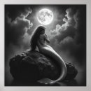 Search for black and white mermaid art Fantasy