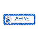 Search for white poodle return address labels Blue