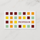 Search for college professor business cards School