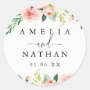 Search for blush gold wedding stickers Watercolor