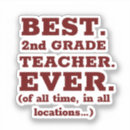 Search for 2nd grade stickers Teacher