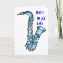 Search for saxophone birthday cards Band member