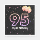Search for 95th birthday napkins Black