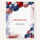 Search for red white and blue notebooks Patriotic