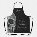 Search for skull tattoo aprons Vintage