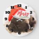 Search for pug clocks Merry christmas