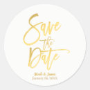 Search for gold foil save the date stickers Chic