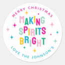Search for making spirits bright stickers Modern