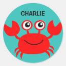 Search for funny crab stickers Sea