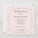 Search for blush pink gold baby shower invitations Sparkle
