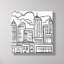 Search for city canvas prints Skyline