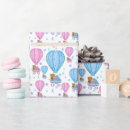 Search for hot air balloon wrapping paper Pink