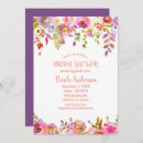 Search for pink orange bridal shower invitations Chic