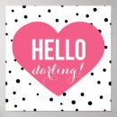 Search for hot pink heart posters Modern