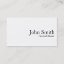 Search for financial planner business cards Plain