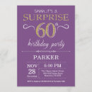 Search for purple 60th birthday invitations Adult birthday party