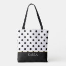 Search for black and white polka dot bags Pattern
