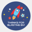 Search for blasting stickers Outer space