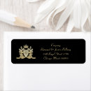 Search for family crest return address labels Vintage