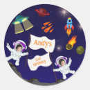 Search for cartoon astronaut stickers Rocket
