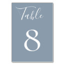 Search for dusty blue table cards Rustic