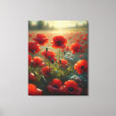 Search for poppy field canvas prints Floral