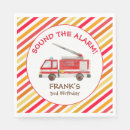 Search for fire truck napkins Red